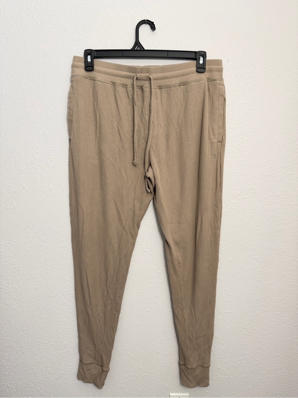 Tommy John Tan Waffle-Knit Jogger Pants